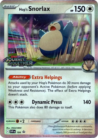 Hop's Snorlax (184) [Scarlet & Violet: Black Star Promos] - The Mythic Store | 24h Order Processing