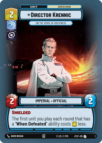 Director Krennic - On the Verge of Greatness (1) (1) [Jump to Lightspeed: Weekly Play] - The Mythic Store | 24h Order Processing