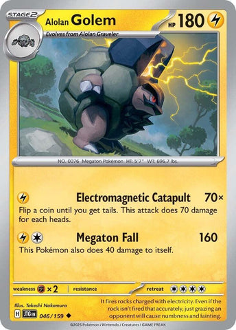 Alolan Golem (046/159) [Scarlet & Violet: Journey Together] - The Mythic Store | 24h Order Processing