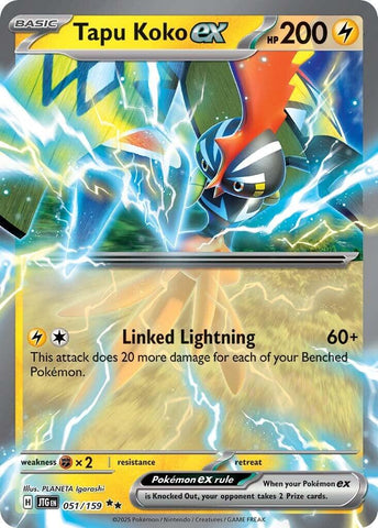 Tapu Koko ex (051/159) [Scarlet & Violet: Journey Together] - The Mythic Store | 24h Order Processing