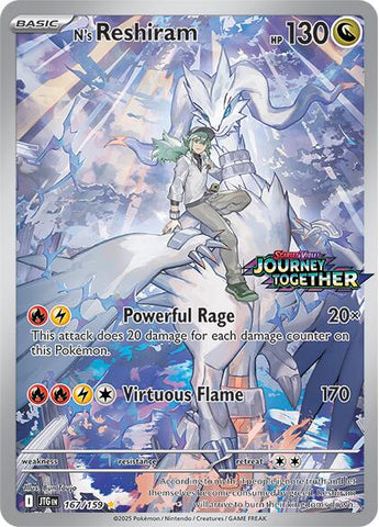 N's Reshiram (167/159) (Journey Together Stamp) [Scarlet & Violet: Journey Together] - The Mythic Store | 24h Order Processing