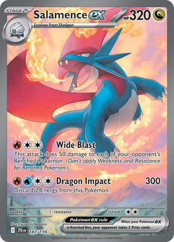 Salamence ex (187/159) [Scarlet & Violet: Journey Together] - The Mythic Store | 24h Order Processing