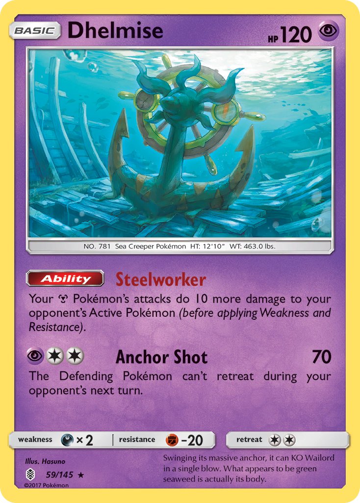 Dhelmise (59/145) (Theme Deck Exclusive) [Sun & Moon: Guardians Rising] - The Mythic Store | 24h Order Processing