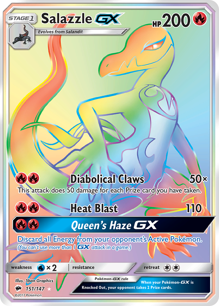 Salazzle GX (151/147) [Sun & Moon: Burning Shadows] - The Mythic Store | 24h Order Processing