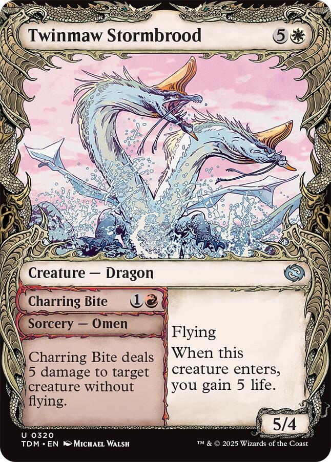 Twinmaw Stormbrood (Showcase) [Tarkir: Dragonstorm] - The Mythic Store | 24h Order Processing