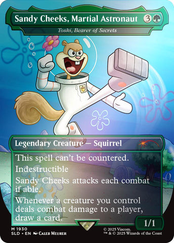 Sandy Cheeks, Martial Astronaut - Toski, Bearer of Secrets (Rainbow Foil) [Secret Lair Drop Series] - The Mythic Store | 24h Order Processing