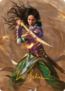 Descendant of Storms Art Card (2/54) (Gold-Stamped Signature) [Tarkir: Dragonstorm Art Series] - The Mythic Store | 24h Order Processing