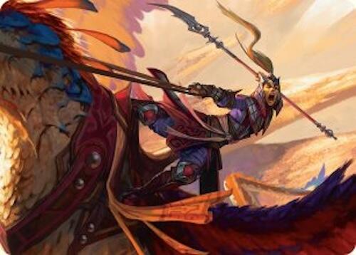 Dragonback Lancer Art Card (3/54) [Tarkir: Dragonstorm Art Series] - The Mythic Store | 24h Order Processing