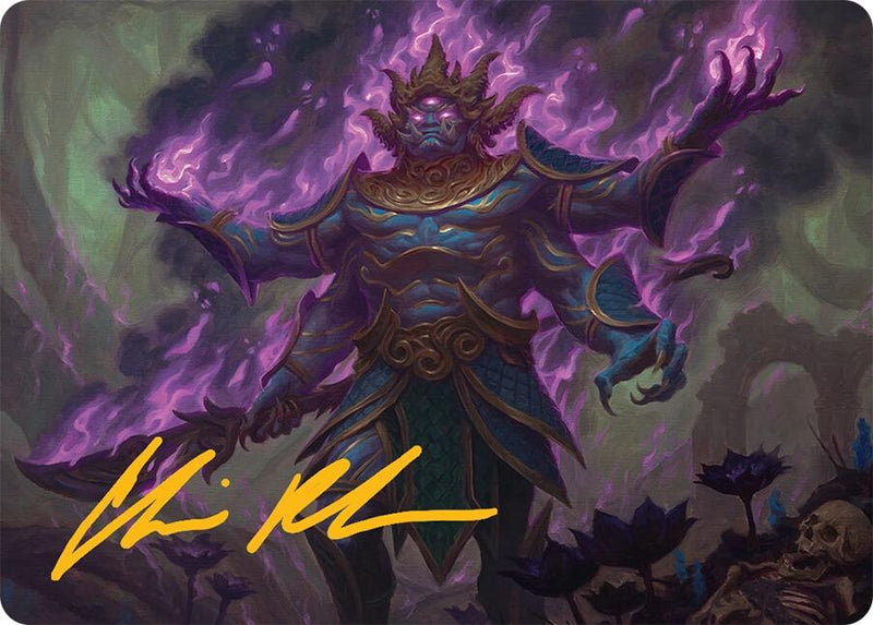 Rot-Curse Rakshasa Art Card (13/54) (Gold-Stamped Signature) [Tarkir: Dragonstorm Art Series] - The Mythic Store | 24h Order Processing