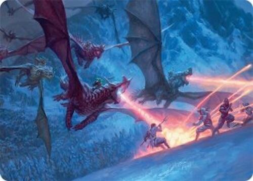 Dragonback Assault Art Card (22/54) [Tarkir: Dragonstorm Art Series] - The Mythic Store | 24h Order Processing