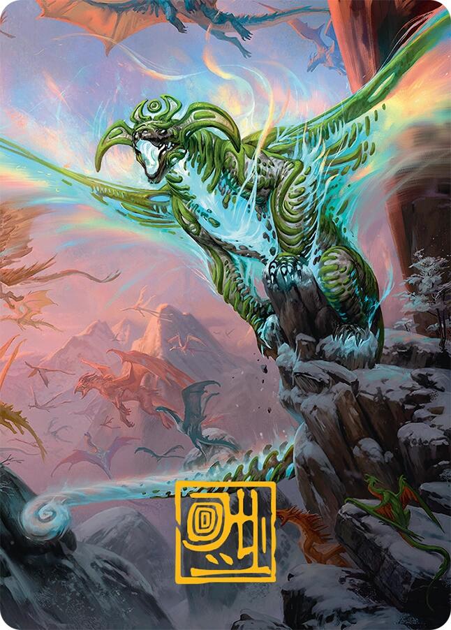Ureni of the Unwritten Art Card (51/54) (Gold-Stamped Signature) [Tarkir: Dragonstorm Art Series] - The Mythic Store | 24h Order Processing