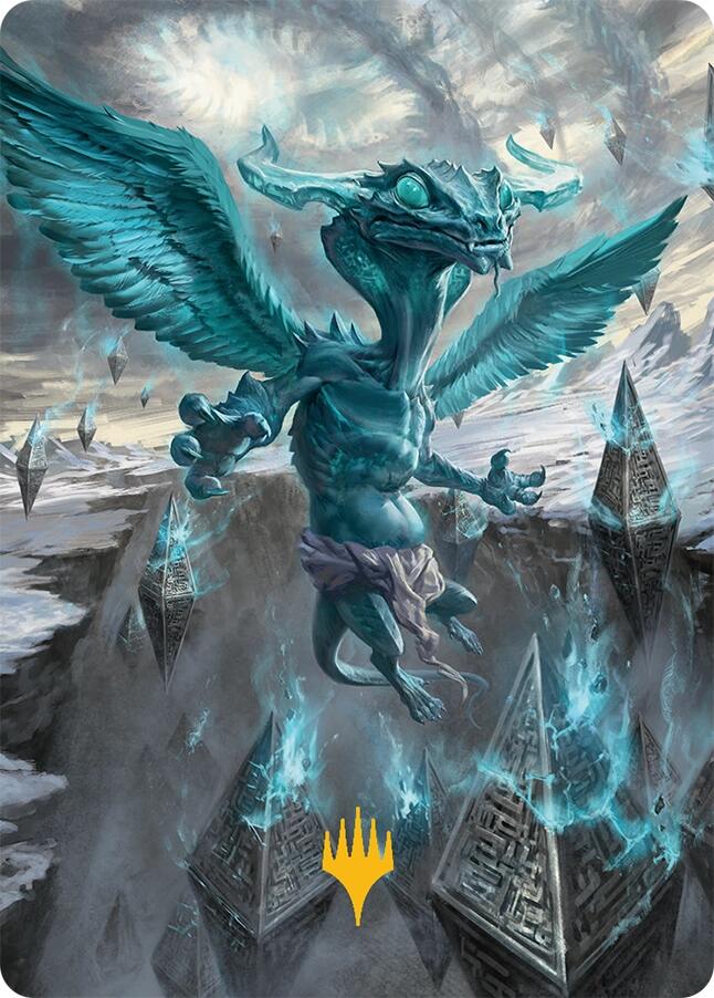 Ugin, Eye of the Storms Art Card (47/54) (Gold-Stamped Signature) [Tarkir: Dragonstorm Art Series] - The Mythic Store | 24h Order Processing