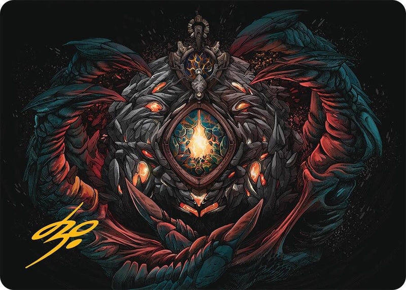 Mox Jasper Art Card (41/54) (Gold-Stamped Signature) [Tarkir: Dragonstorm Art Series] - The Mythic Store | 24h Order Processing