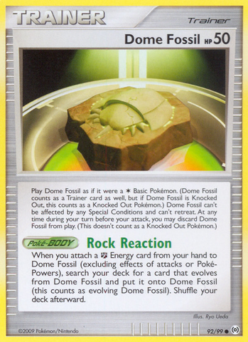 Dome Fossil (92/99) [Platinum: Arceus] - The Mythic Store | 24h Order Processing
