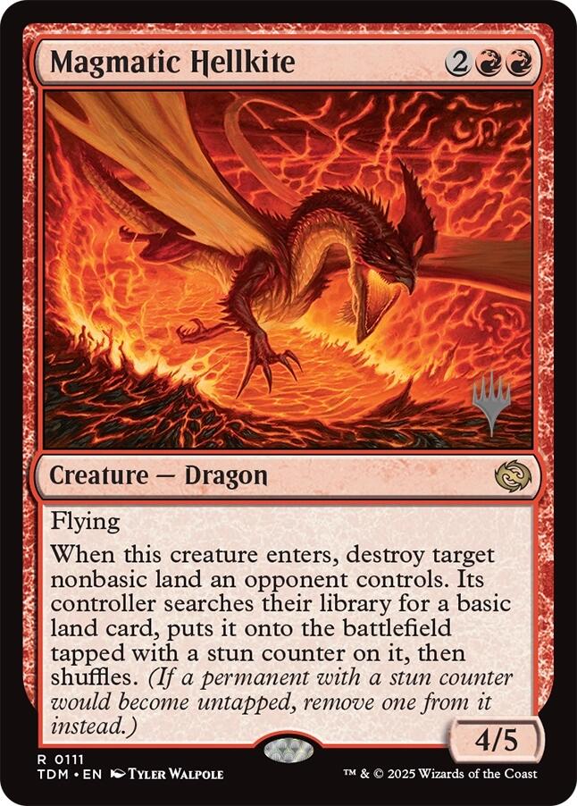 Magmatic Hellkite [Tarkir: Dragonstorm Promos] - The Mythic Store | 24h Order Processing