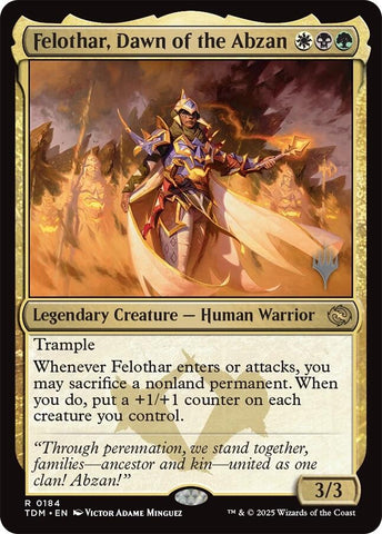 Felothar, Dawn of the Abzan [Tarkir: Dragonstorm Promos] - The Mythic Store | 24h Order Processing