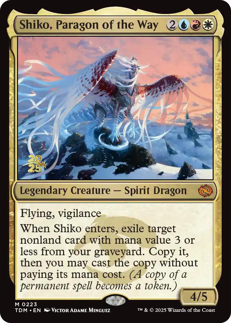 Shiko, Paragon of the Way [Tarkir: Dragonstorm Prerelease Promos] - The Mythic Store | 24h Order Processing