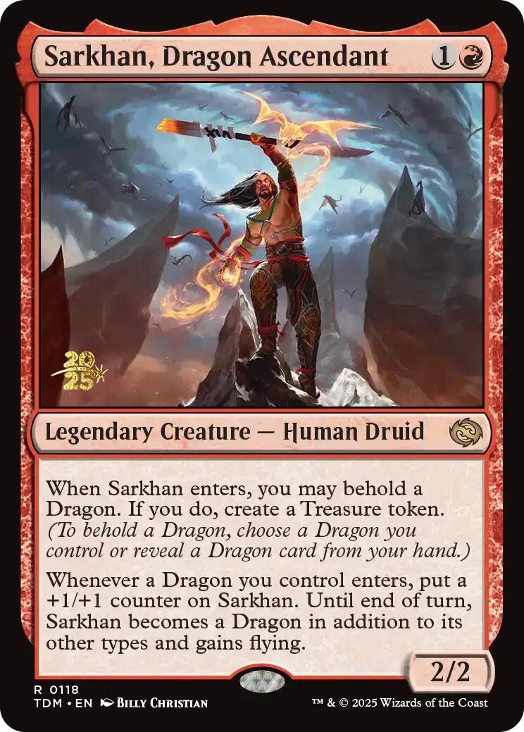Sarkhan, Dragon Ascendant [Tarkir: Dragonstorm Prerelease Promos] - The Mythic Store | 24h Order Processing