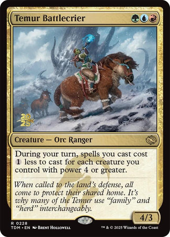 Temur Battlecrier [Tarkir: Dragonstorm Prerelease Promos] - The Mythic Store | 24h Order Processing