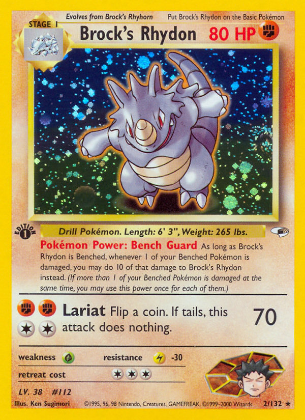 Brock's Rhydon (2/132) [Gym Heroes 1st Edition] - The Mythic Store | 24h Order Processing