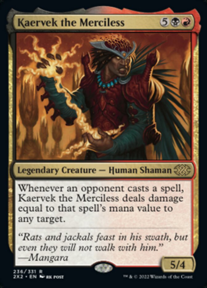 Kaervek the Merciless [Double Masters 2022] - The Mythic Store | 24h Order Processing