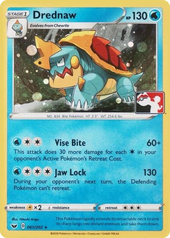 Drednaw (061/202) (Play Pokemon Promo) [League & Championship Cards] - The Mythic Store | 24h Order Processing