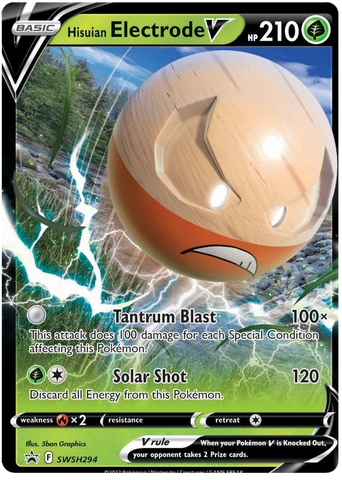 Hisuian Electrode V (SWSH294) (Jumbo Card) [Sword & Shield: Black Star Promos] - The Mythic Store | 24h Order Processing