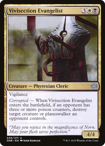 Vivisection Evangelist [Phyrexia: All Will Be One] - The Mythic Store | 24h Order Processing