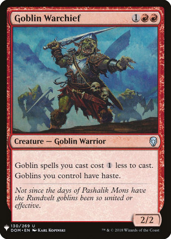 Goblin Warchief [The List] - The Mythic Store | 24h Order Processing