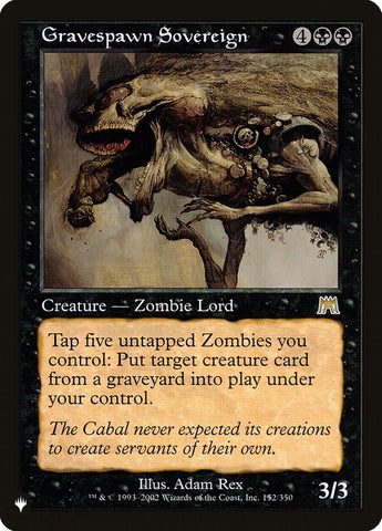 Gravespawn Sovereign [The List] - The Mythic Store | 24h Order Processing