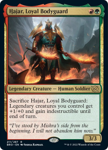 Hajar, Loyal Bodyguard (Promo Pack) [The Brothers' War Promos] - The Mythic Store | 24h Order Processing