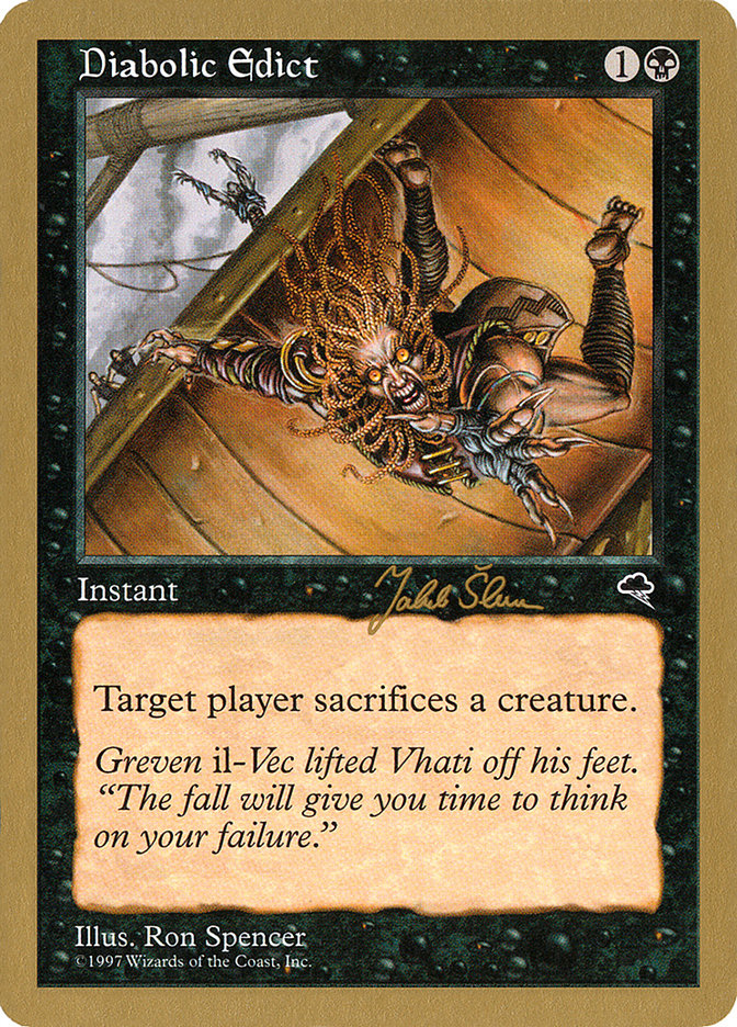 Diabolic Edict (Jakub Slemr) [World Championship Decks 1999] - The Mythic Store | 24h Order Processing
