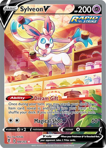 Sylveon V (184/203) [Sword & Shield: Evolving Skies] - The Mythic Store | 24h Order Processing