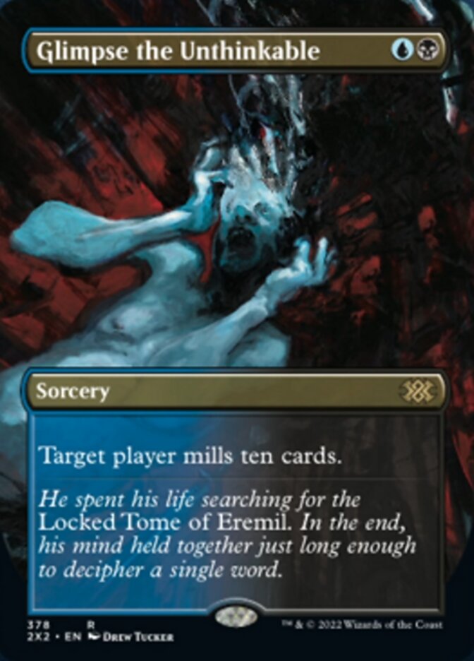 Glimpse the Unthinkable (Borderless Alternate Art) [Double Masters 2022] - The Mythic Store | 24h Order Processing