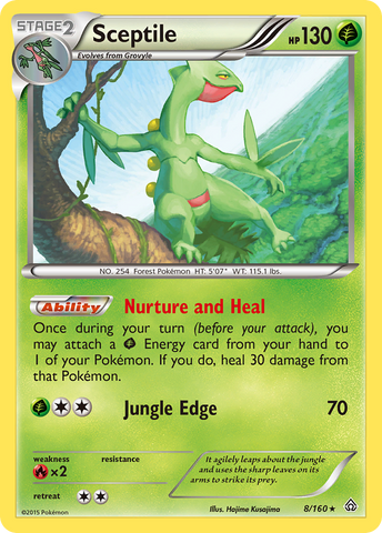 Sceptile (8/160) [XY: Primal Clash] - The Mythic Store | 24h Order Processing