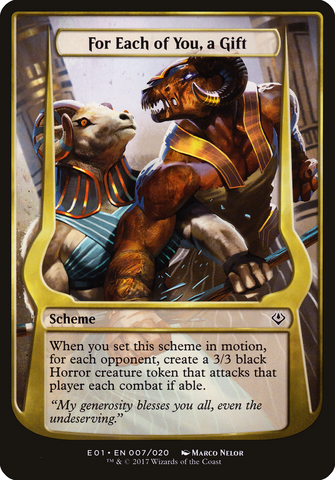For Each of You, a Gift (Schemes) [Archenemy: Nicol Bolas Schemes] - The Mythic Store | 24h Order Processing