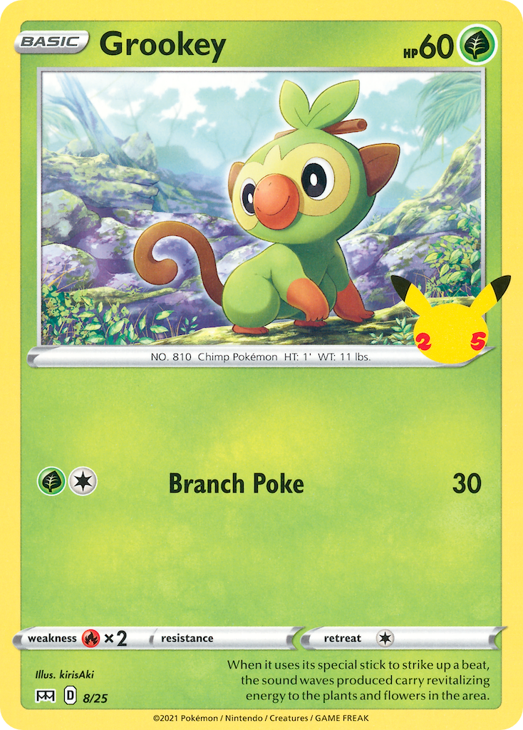 Grookey (8/25) [McDonald's 25th Anniversary] - The Mythic Store | 24h Order Processing