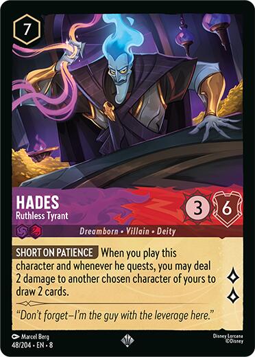 Hades - Ruthless Tyrant (48/204) [Reign of Jafar] - The Mythic Store | 24h Order Processing