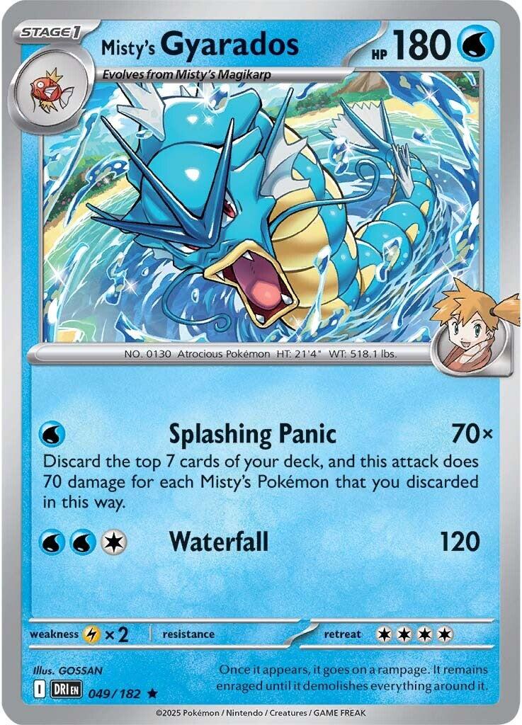 Misty's Gyarados (049/182) [Scarlet & Violet: Destined Rivals] - The Mythic Store | 24h Order Processing