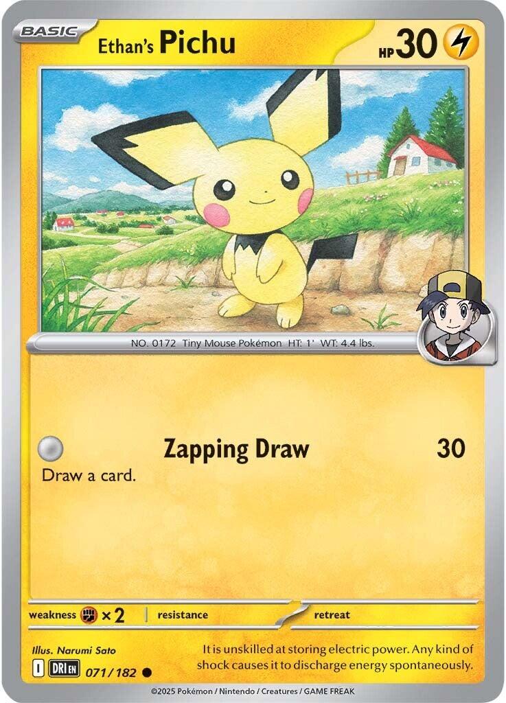 Ethan's Pichu (071/182) [Scarlet & Violet: Destined Rivals] - The Mythic Store | 24h Order Processing