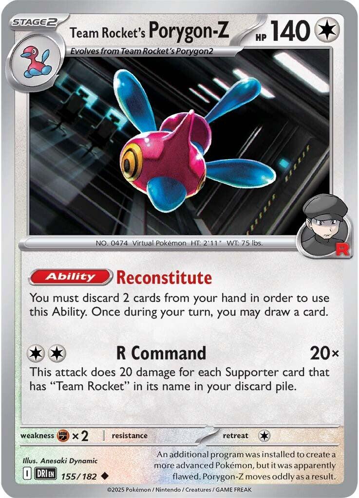 Team Rocket's Porygon-Z (155/182) [Scarlet & Violet: Destined Rivals] - The Mythic Store | 24h Order Processing