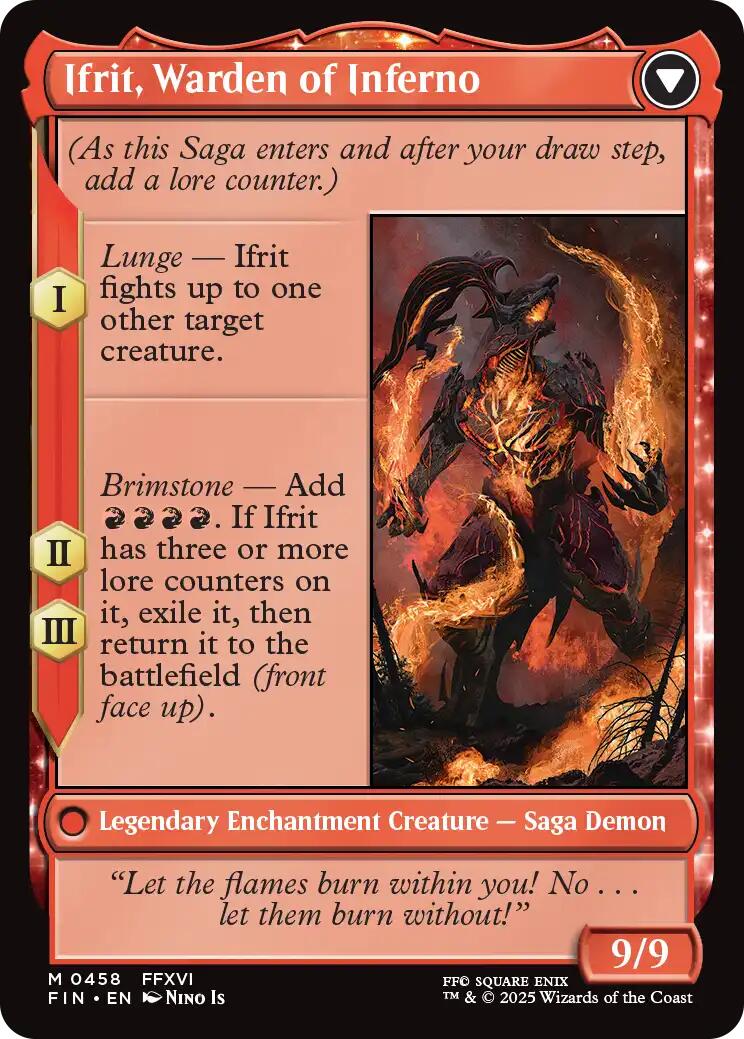 Clive, Ifrit's Dominant // Ifrit, Warden of Inferno (Extended Art) [FINAL FANTASY] - The Mythic Store | 24h Order Processing