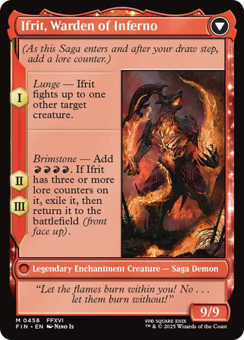 Clive, Ifrit's Dominant // Ifrit, Warden of Inferno (Extended Art) [FINAL FANTASY] - The Mythic Store | 24h Order Processing