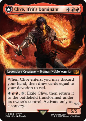 Clive, Ifrit's Dominant // Ifrit, Warden of Inferno (Extended Art) [FINAL FANTASY] - The Mythic Store | 24h Order Processing