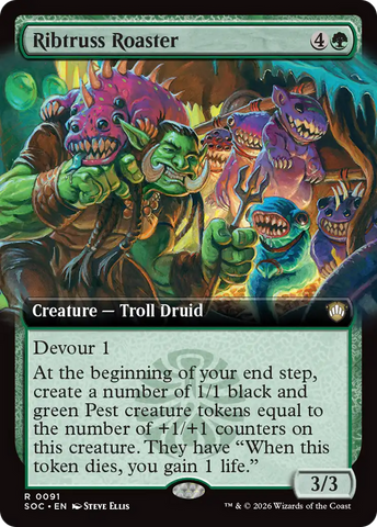 Ribtruss Roaster (Extended Art) [Secrets of Strixhaven Commander] - The Mythic Store | 24h Order Processing