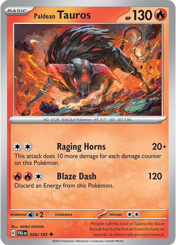 Paldean Tauros (028/193) [Scarlet & Violet: Paldea Evolved] - The Mythic Store | 24h Order Processing