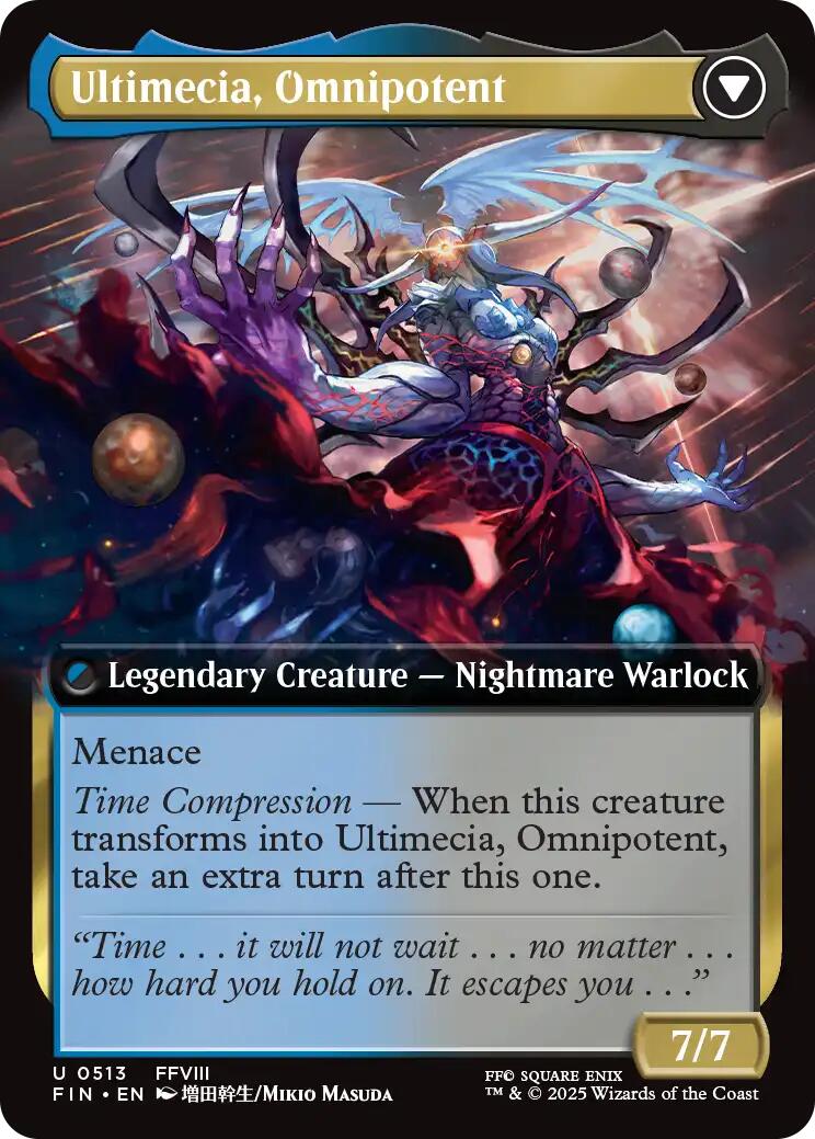 Ultimecia, Time Sorceress // Ultimecia, Omnipotent (Extended Art) [FINAL FANTASY] - The Mythic Store | 24h Order Processing