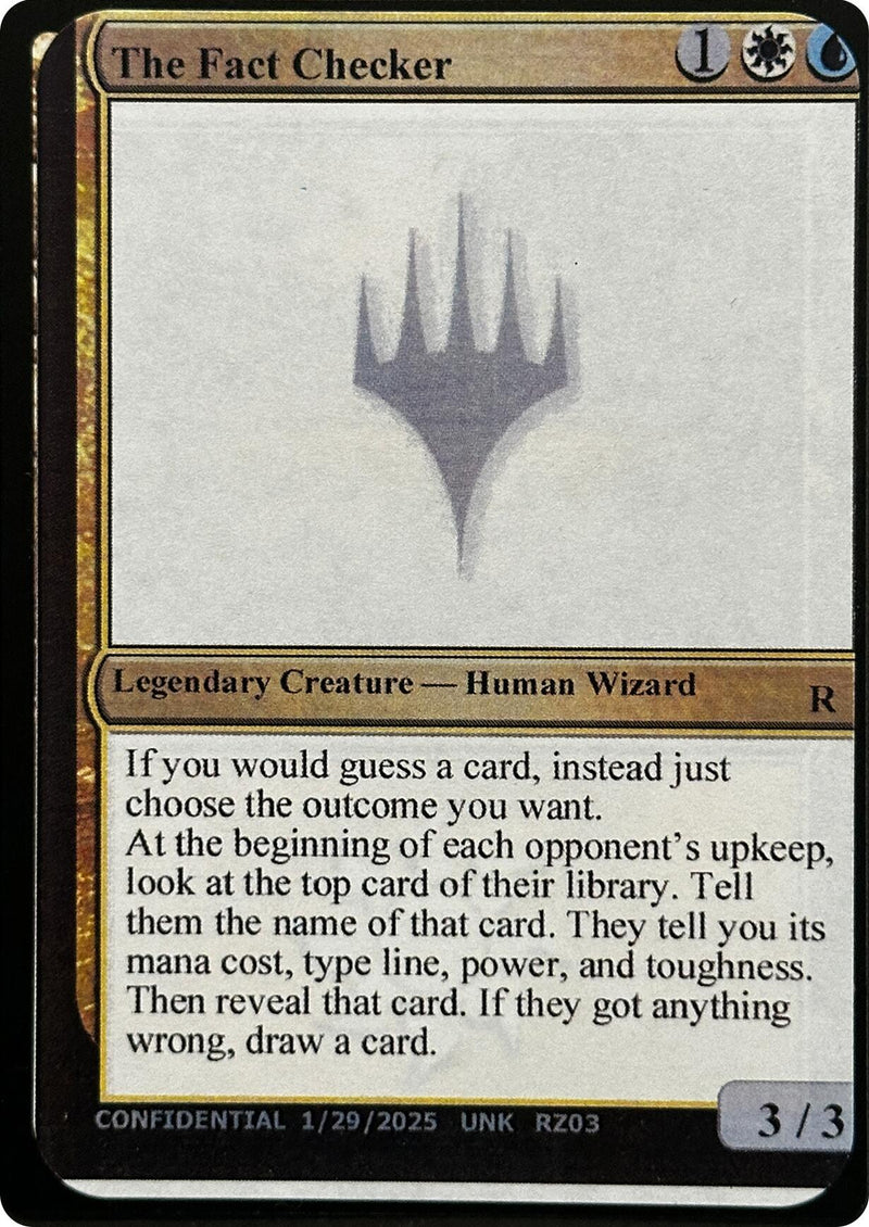 The Fact Checker [Unknown Event] - The Mythic Store | 24h Order Processing