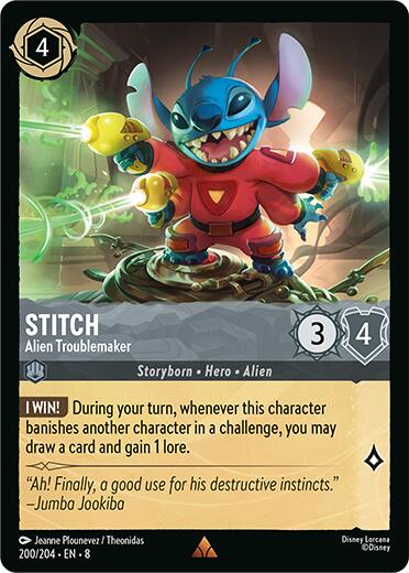 Stitch - Alien Troublemaker (200/204) [Reign of Jafar] - The Mythic Store | 24h Order Processing