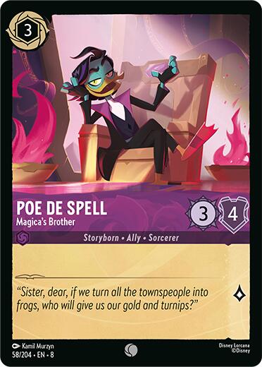 Poe De Spell - Magica's Brother (58/204) [Reign of Jafar] - The Mythic Store | 24h Order Processing